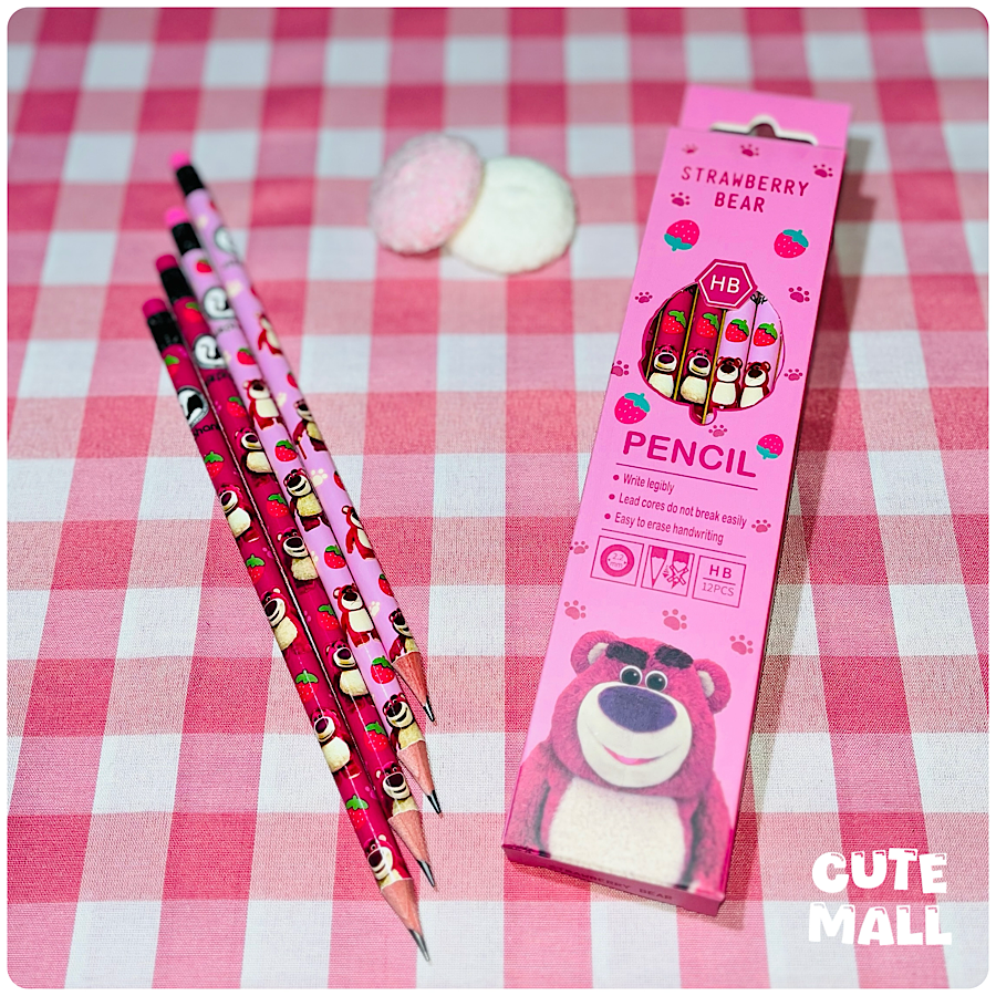 مداد مشکی پاکن دار فانتزی طرح لاتسو