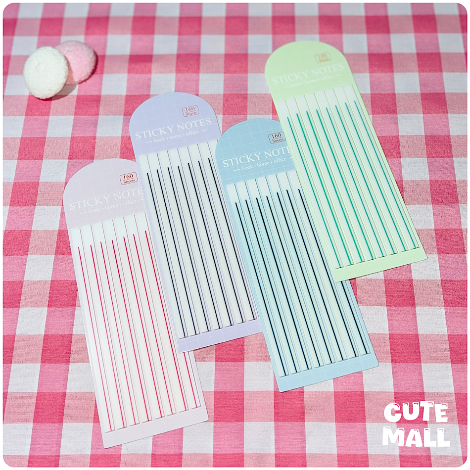 هایلایتر نواری سایز بزرگ 160 عددی (استیک نوت)