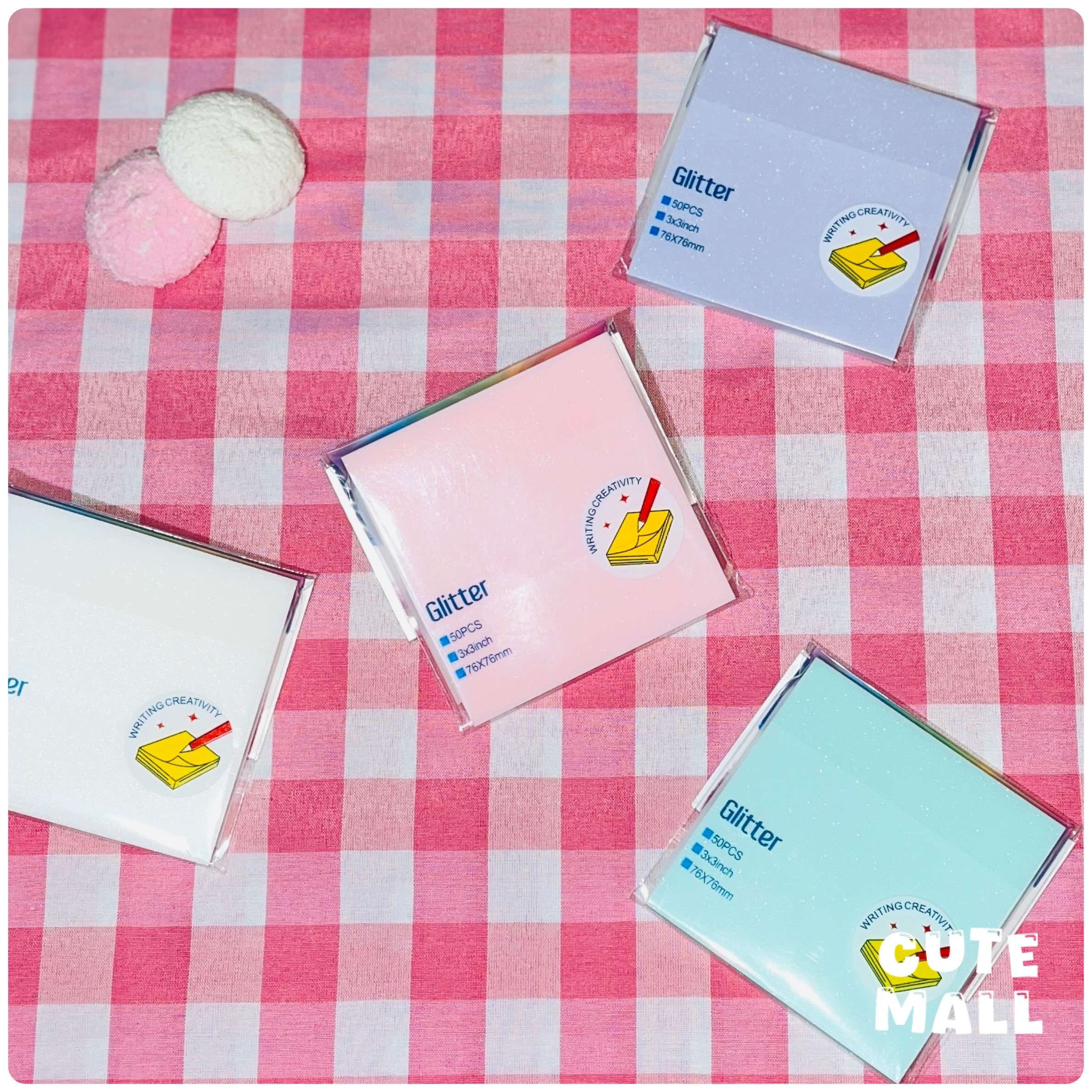 نوت استیک شفاف شاین دار اکلیلی