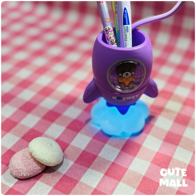 چراغ مطالعه موشک و خرس جاقلمی دار