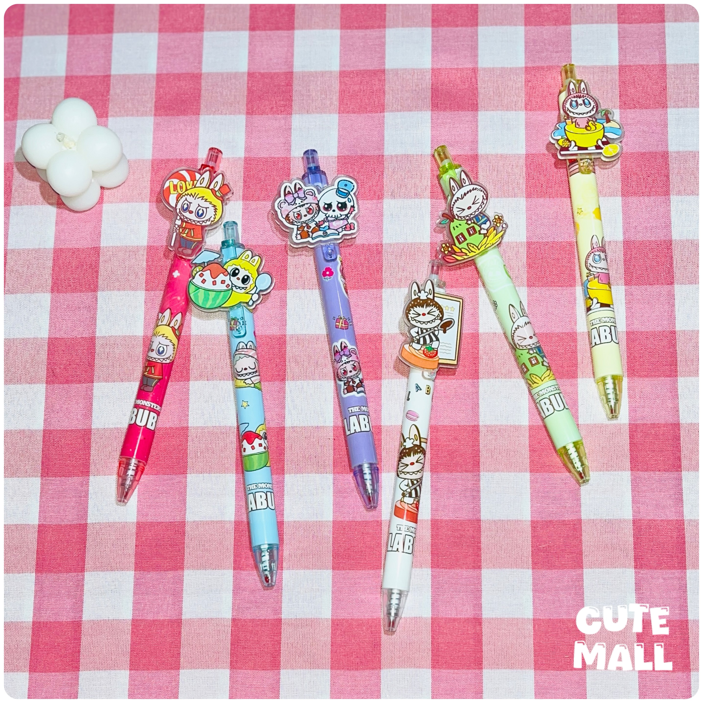 خودکار آبی فشاری لبوبو استیکر دار 0,5 m